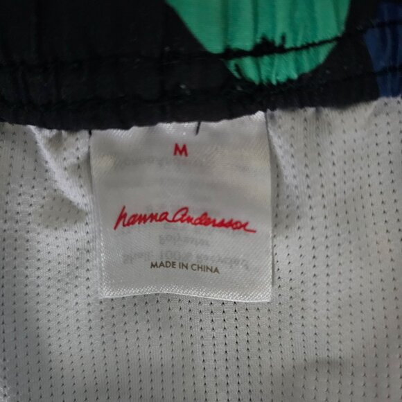 Hanna Andersson Men's Tropical Rainforest On Black Swim Trunks Size Medium - Picture 4 of 10